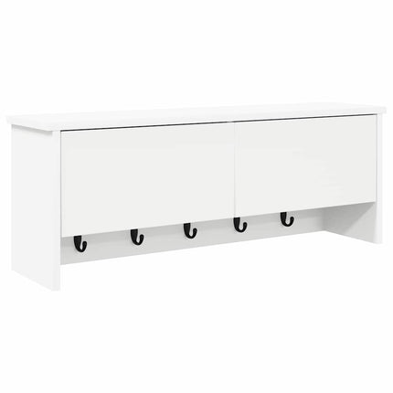 Väggmonterad Klädhängare Vit 80 x 20 x 30 cm Konstruerat trä