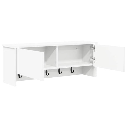 Väggmonterad Klädhängare Vit 80 x 20 x 30 cm Konstruerat trä