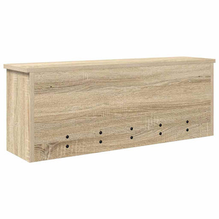 Väggmonterad Klädhängare med hylla Sonoma-ek 80 x 20 x 30 cm