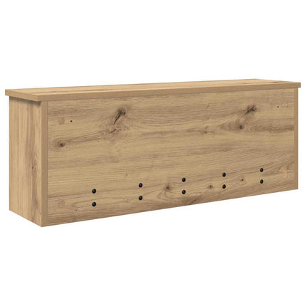 Väggmonterad Klädhängare med hylla Artisan Ek 80 x 20 x 30 cm