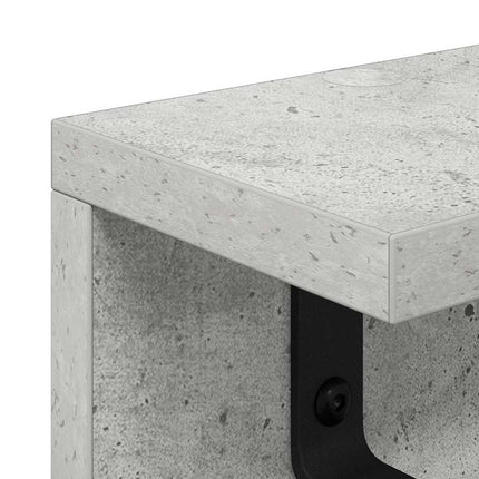Väggmonterad Klädhängare Betonggrå 40 x 10,5 x 10,5 cm