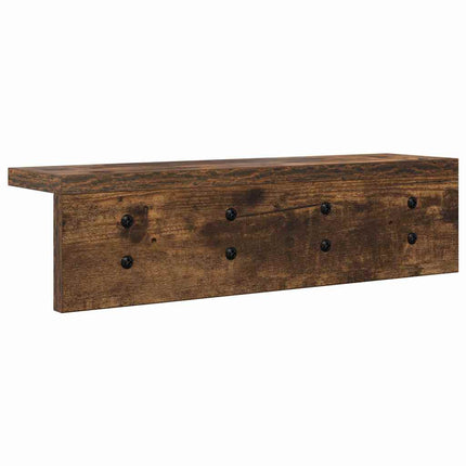 Väggmonterad Klädhängare Rökt ek 40 x 10,5 x 10,5 cm