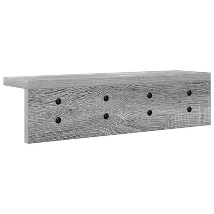 Väggmonterad Klädhängare Grå Sonoma 40 x 10,5 x 10,5 cm