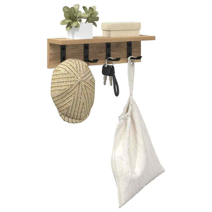 Väggmonterad Klädhängare Artisan Ek 40 x 10,5 x 10,5 cm
