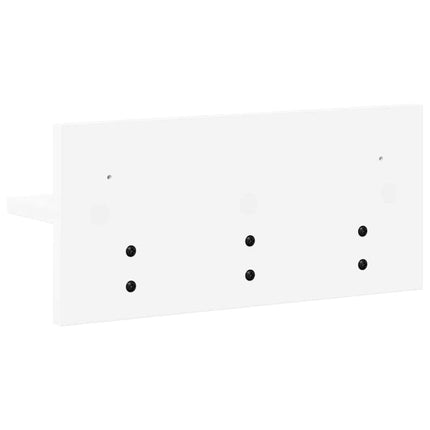 Väggmonterad Klädhängare Väggmonterat Vit 40 x 10,5 x 18 cm