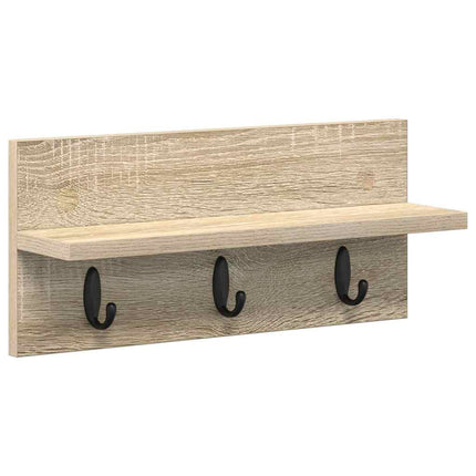 Väggmonterad Klädhängare Sonoma-ek 40 x 10,5 x 18 cm