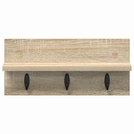 Väggmonterad Klädhängare Sonoma-ek 40 x 10,5 x 18 cm