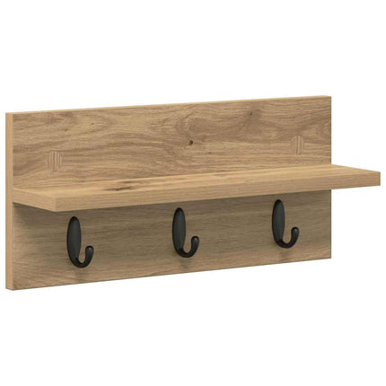 Väggmonterad Klädhängare Artisan Ek 40 x 10,5 x 18 cm