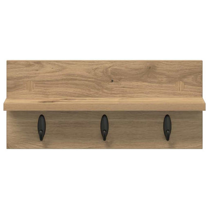 Väggmonterad Klädhängare Artisan Ek 40 x 10,5 x 18 cm