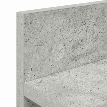 Väggmonterad Klädhängare Betonggrå 60 x 10,5 x 18 cm