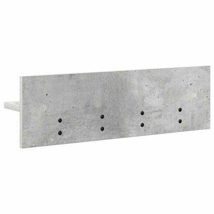 Väggmonterad Klädhängare Betonggrå 60 x 10,5 x 18 cm