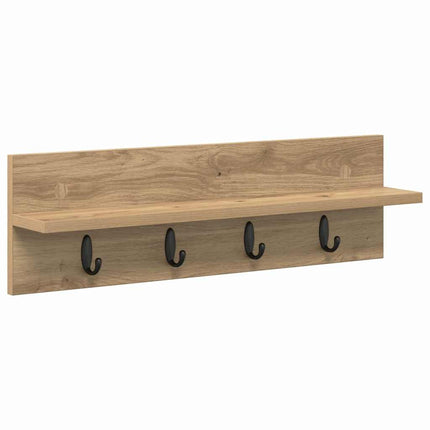 Väggmonterad Klädhängare Artisan Ek 60 x 10,5 x 18 cm