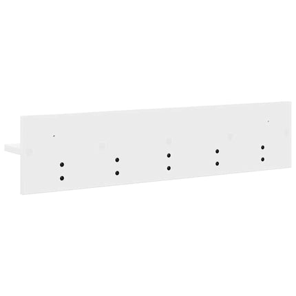 Väggmonterad Klädhängare Vit 80 x 10,5 x 18 cm Konstruerat trä