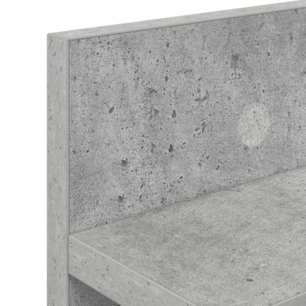Väggmonterad Klädhängare Betonggrå 80 x 10,5 x 18 cm