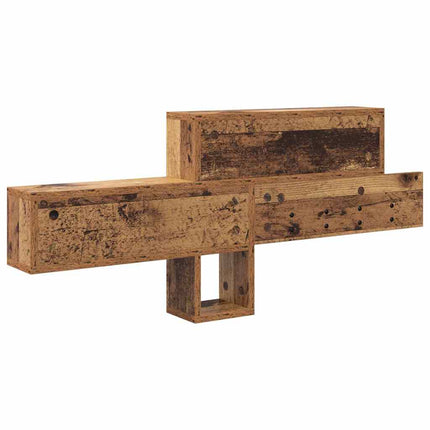 Väggmonterad Klädhängare Gammalt trä 100 x 12 x 43,5 cm