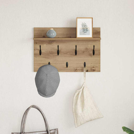 Väggmonterad Klädhängare Artisan Ek 60 x 40 x 12 cm