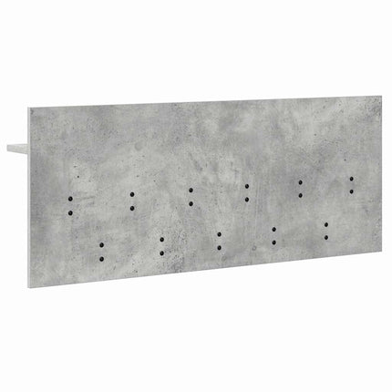Väggmonterad Klädhängare med hylla Betonggrå 100 x 40 x 12 cm
