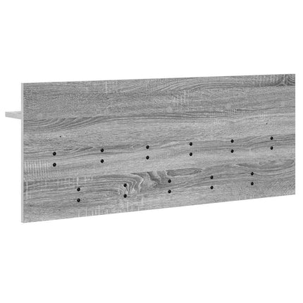 Väggmonterad Klädhängare med hylla Grå Sonoma 100 x 40 x 12 cm