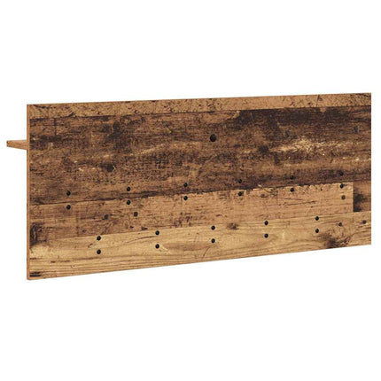 Väggmonterad Klädhängare med hylla Gammalt trä 100 x 40 x 12 cm