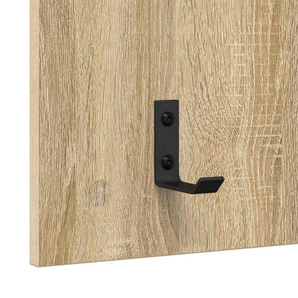 Väggmonterad Klädhängare med hylla Sonoma-ek 40 x 10 x 90 cm