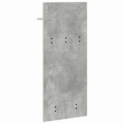 Väggmonterad Klädhängare med hylla Betonggrå 40 x 10 x 90 cm