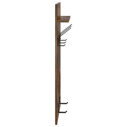 Väggmonterad Klädhängare med hylla Rökt ek 40 x 10 x 90 cm
