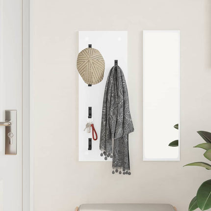 Väggmonterad Klädhängare Vit 30 x 1,5 x 80 cm Konstruerat trä