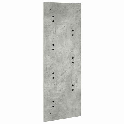 Väggmonterad Klädhängare med lagring Betonggrå 30 x 1,5 x 80 cm