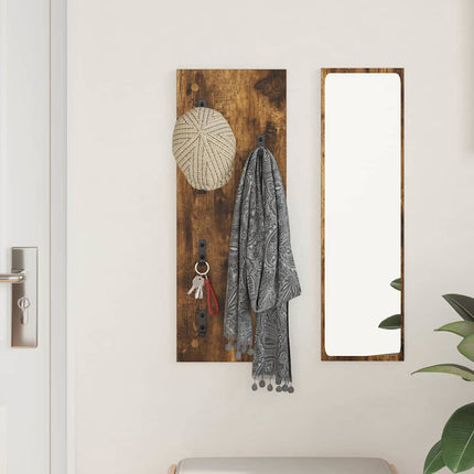 Väggmonterad Klädhängare Väggmonterad Rökt ek 30 x 1,5 x 80 cm