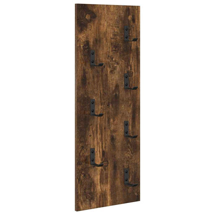 Väggmonterad Klädhängare Väggmonterad Rökt ek 30 x 1,5 x 80 cm