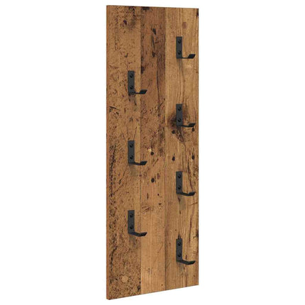 Väggmonterad Klädhängare Gammalt trä 30 x 1,5 x 80 cm
