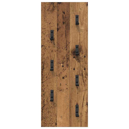 Väggmonterad Klädhängare Gammalt trä 30 x 1,5 x 80 cm