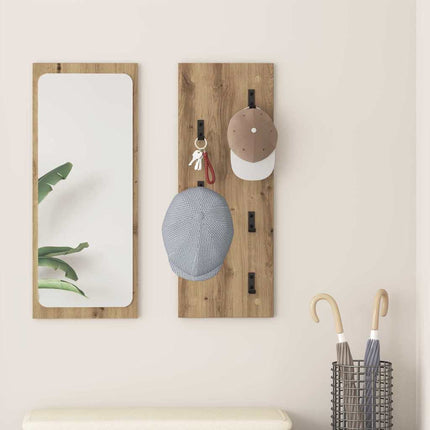 Väggmonterad Klädhängare Artisan Ek 30 x 1,5 x 80 cm