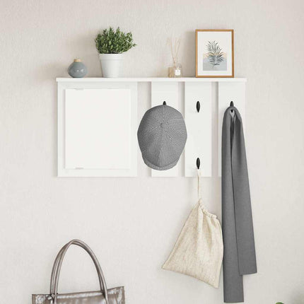 Väggmonterad Klädhängare Vit 85 x 10 x 45 cm Konstruerat trä