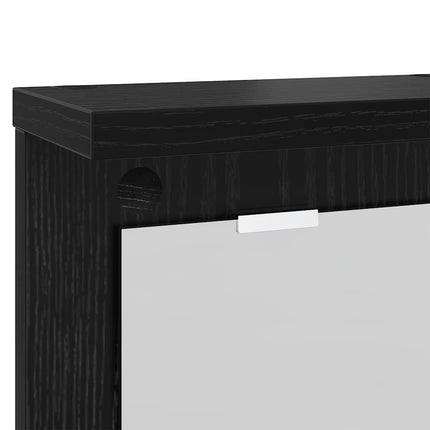 Väggmonterad Klädhängare Väggmonterat Svart ek 85 x 10 x 45 cm