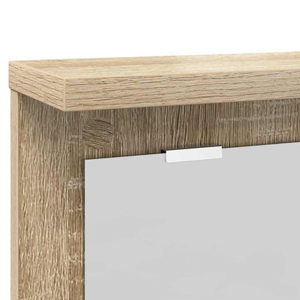 Väggmonterad Klädhängare med hylla Sonoma ek 85 x 10 x 45 cm
