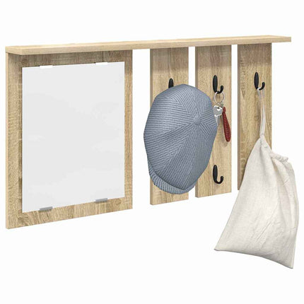 Väggmonterad Klädhängare Väggmonterat Sonoma ek 85 x 10 x 45 cm