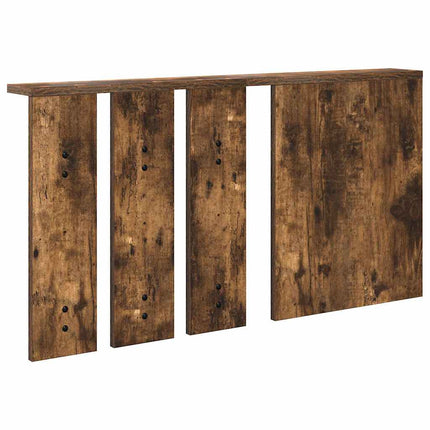 Väggmonterad Klädhängare med hylla Rökfärgad ek 85 x 10 x 45 cm