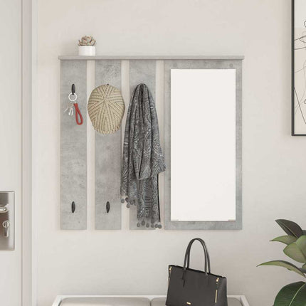 Väggmonterad Klädhängare Väggmonterat Betonggrå 84 x 10 x 80 cm