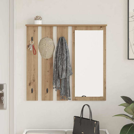 Väggmonterad Klädhängare med hylla artisan ek 84 x 10 x 80 cm