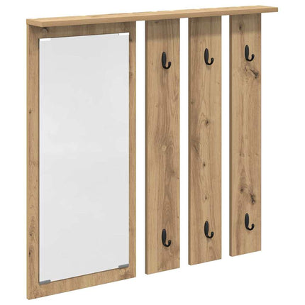 Väggmonterad Klädhängare med hylla artisan ek 84 x 10 x 80 cm