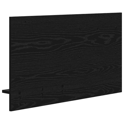 Väggmonterad Klädhängare med hylla Svart Ek 90 x 10 x 50 cm