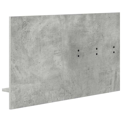 Väggmonterad Klädhängare med hylla Betonggrå 90 x 10 x 50 cm
