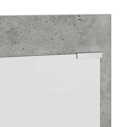 Väggmonterad Klädhängare med hylla Betonggrå 70 x 10 x 90 cm
