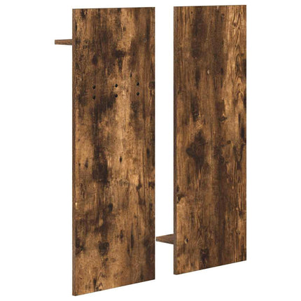 Väggmonterad Klädhängare med hylla Rökt ek 70 x 10 x 90 cm
