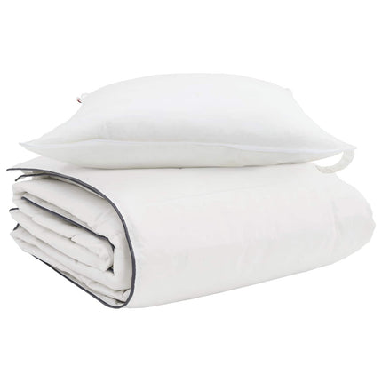 Vinter Täcke med kudde 2 pcs Vit Dunfjäder