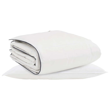 Vinter Täcke med kudde 2 pcs Vit Dunfjäder