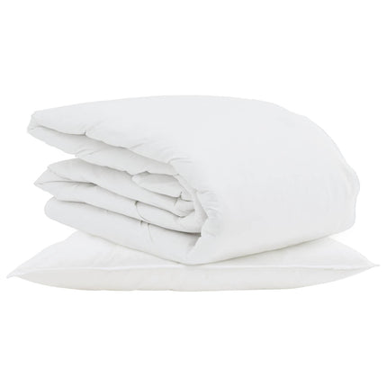 Sommar Duvet med kudde 2 pcs Vit Dunfjäder