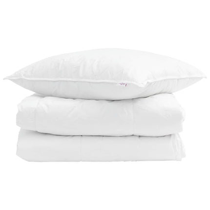 Sommar Duvet med kudde 2 pcs Vit Dunfjäder