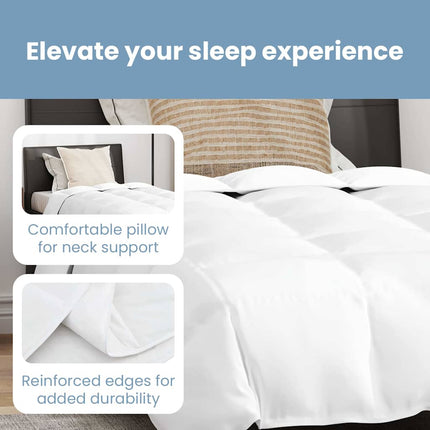 Vinter Täcke med kudde 2 st Vit Dunfjäder